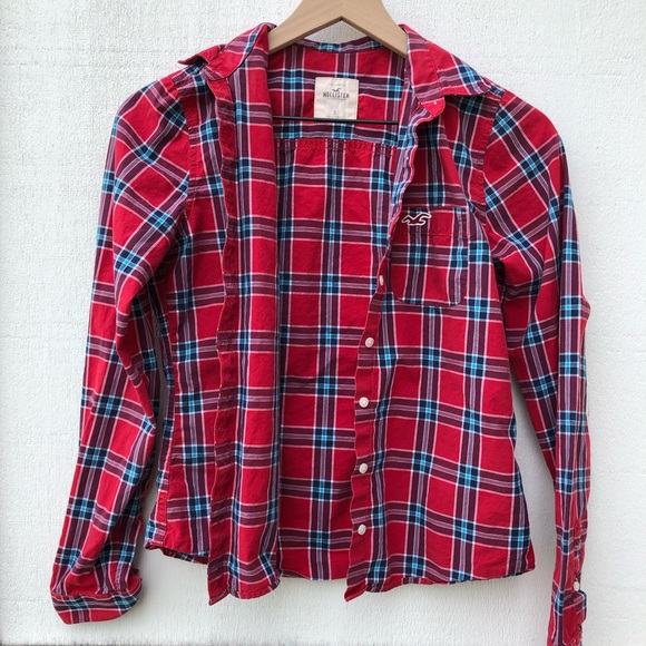 Hollister Tops - Hollister Plaid Button Up